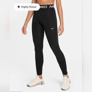 Nike Pro DRI-FIT Big Kids' (Girls') Leggings Black Size M